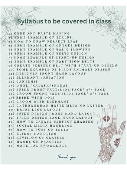 Khushi Jain - Mehendi Training Your Mehendi Course: Syllabus & Starter Kit photo 10