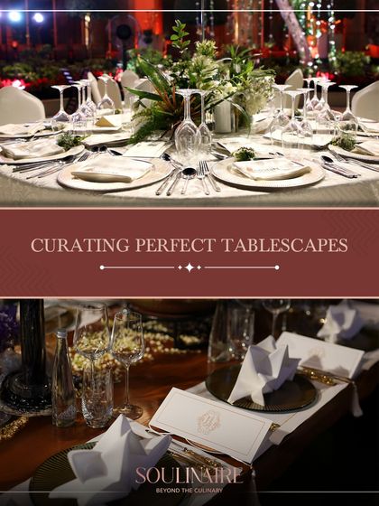 A collage of our perfectly curated tablescapes, from minimalist and modern to classic and grand. We believe in creating elegance in every detail.