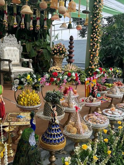 Another view of the beautiful offering table from the yellow-themed event.