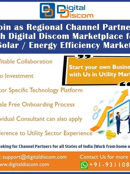 I offer a unique opportunity for individuals and consultants to grow with us. You can join as a Regional Channel Partner with zero investment and work from home to build your own business in the utility market.