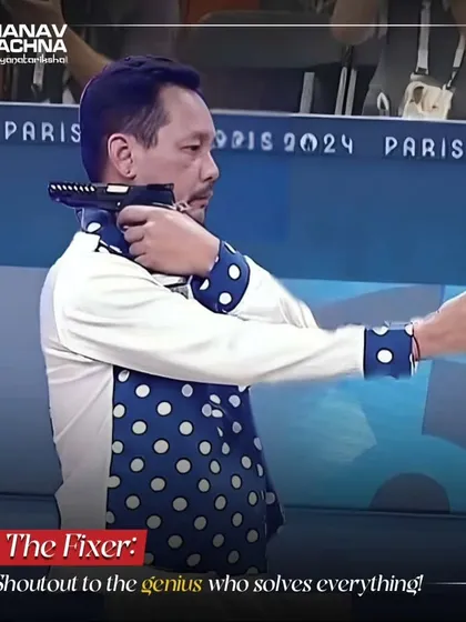 A fun post for Friendship Day, relating different types of friends to the personalities of Olympic shooters. Here, 'The Fixer' who solves everything.