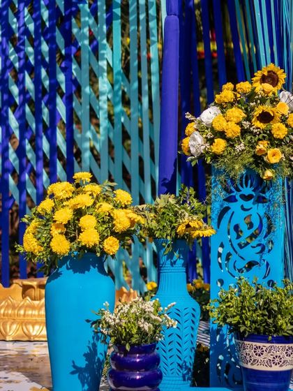 Vibrant Haldi & Mehendi Functions photo 57