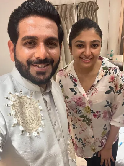 Backstage with Bhoomi Trivedi. After days of performing together, the camaraderie and energy are still at an all-time high.