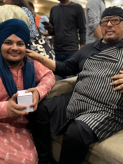 With the Godfather of Indian Jazz, the great Louiz Banks sir. His contributions to music are immeasurable, and it was an honor to meet him.