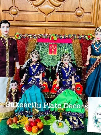 A very special project: customized dolls for a puberty ceremony for twin girls in Vizag. I created a whole family set to make their celebration unique.
