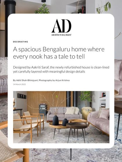 Aakriti Saraf Design - Full-Service Residential Interior Design As Seen In: Press & Publications photo 8