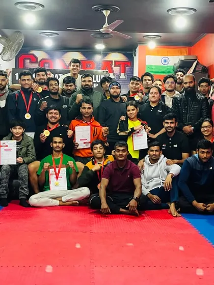Our entire club celebrating the winners of the 12th Inter club Championship. These events give our students valuable experience and a chance to test their skills in a competitive but familiar environment.