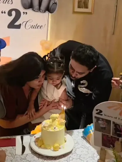 A heartwarming family moment celebrating a little one's second birthday. It brings me so much joy to see my cakes at the center of such precious memories.
