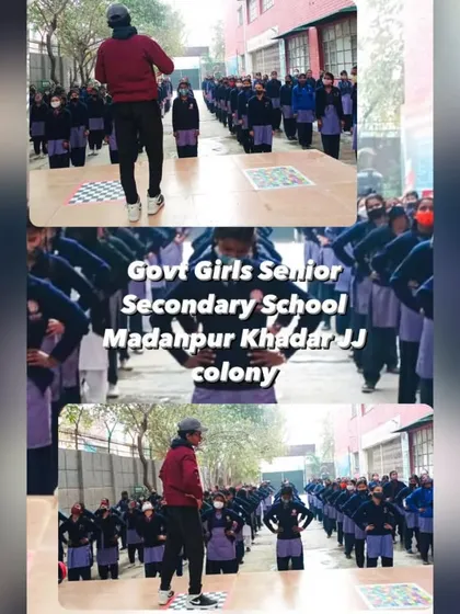 This collage captures the energy of our 10-day self-defense camp at the Government Girls Senior Secondary School in Madanpur Khadar. We covered everything from basic stances to advanced techniques.