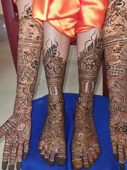 A duplicate of 89, showing the full bridal look with intricate hands and feet.