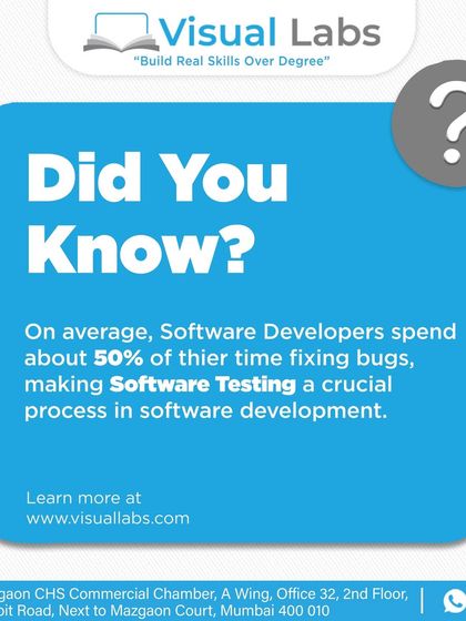 Did you know that on average, software developers spend about 50% of their time fixing bugs? This makes software testing a crucial and valuable skill.