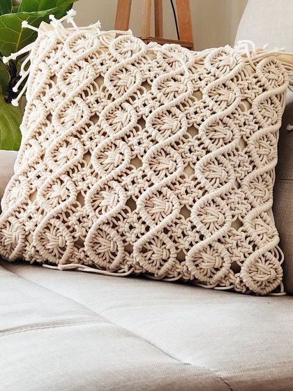 Shikha Agarwal - Custom Macrame & Crochet Home Decor Cozy Textiles: Rugs, Stools & Cushions photo 18