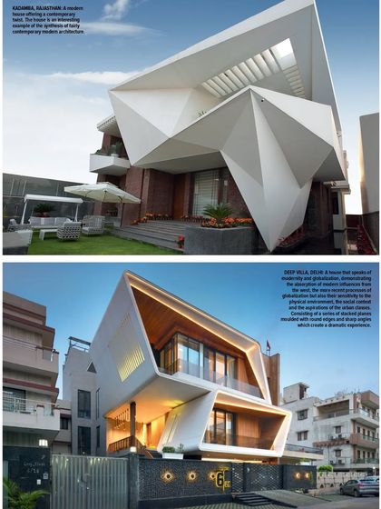 Two of our residential projects featured in Architecture+Design. Both the 'Kavarna' and 'Devi Villa' showcase our approach to creating fully contemporary modern architecture with bold, dramatic forms.