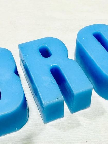 A special gift for a special brother. My 'BRO' letter soaps are a cool and practical gift for Raksha Bandhan, handmade with natural ingredients.