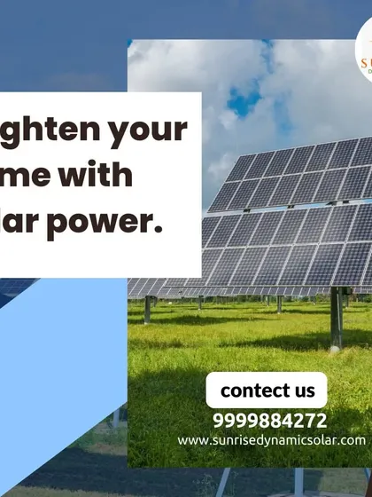 Brighten your home with the clean, renewable power of the sun. This ground mounted solar array shows how solar can be scaled for different energy needs.