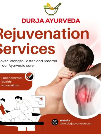 Our rejuvenation services help you recover stronger, faster, and smarter. We utilize core Ayurvedic treatments like Panchakarma, Elakizhi, and Navarakkizhi to restore your body's strength.