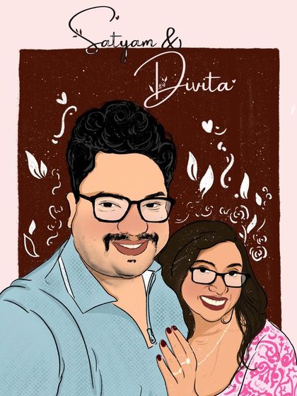 The Creative Bloc - Custom Digital Illustrations & Portraits Portraits for Couples photo 5