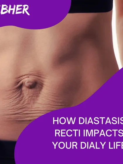 This image introduces the topic of how diastasis recti impacts your daily life. It's more than just a "mummy tummy"; it can affect your core stability and overall function.