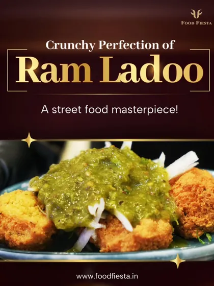 Crunchy on the outside, soft on the inside. My Ram Ladoos are served with a generous topping of tangy green chutney and grated radish, a true Delhi street food masterpiece.