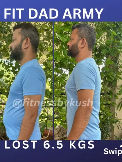Chandan, an IT manager, lost 6.5 kgs and 4 inches from his waist. He learned to build balanced plates with protein and fiber, eating meals like chicken with roti and dal with rice. His testimonial shows how he learned to make healthy pizzas at home too.