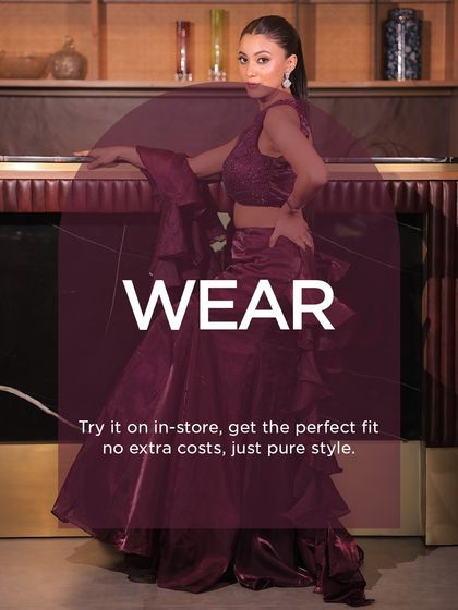 WEAR: Try it on in-store and get the perfect fit with my free alteration service. Just pure style, no extra costs.