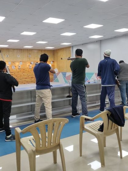 Another view of a friendly match in progress. These sessions are designed to replicate the environment of an official competition, from timing to scoring.