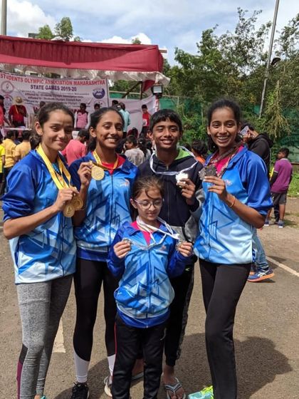 Our athletes celebrating their wins at the Student Olympics State Games, showcasing the depth of talent at our academy.