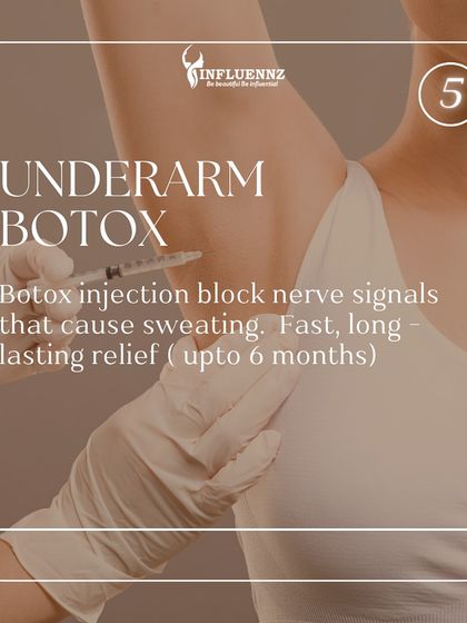 Underarm Botox is a highly effective treatment for severe sweating. The injections block the nerve signals that trigger sweat glands, providing relief for up to six months.