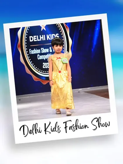 A real-life princess moment in a beautiful yellow ball gown. This photo captures the magic and dreams that come true on our runway.