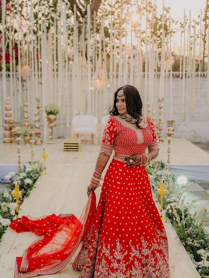Timeless Red Lehenga Brides photo 30