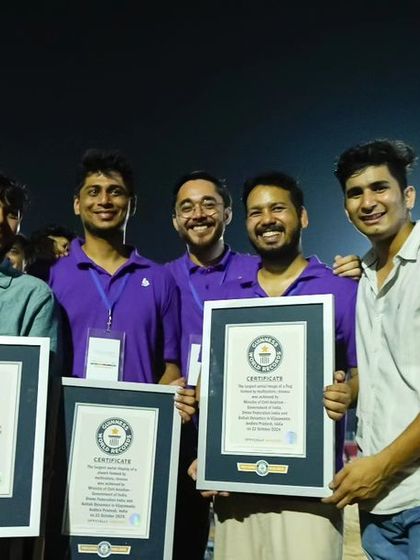 Smiles all around as our engineers and founders hold up the hard-earned certificates. Each frame represents countless hours of dedication to pushing the boundaries of drone technology.