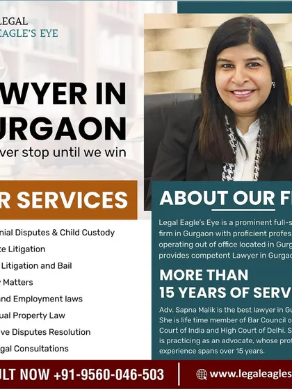 With over 15 years of service, our firm provides comprehensive legal support across a wide range of practice areas. From corporate litigation and property matters to matrimonial disputes, we are the competent lawyers you need in Gurgaon for District Courts, the High Court, and the Supreme Court.