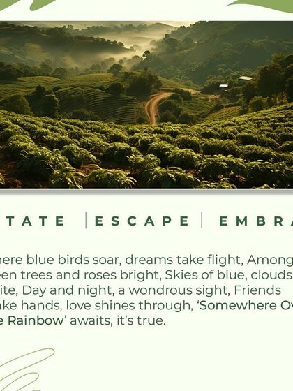 A visual summary of our 'Somewhere Over The Rainbow' project, encapsulating the themes of Estate, Escape, and Embrace in a single, powerful image.