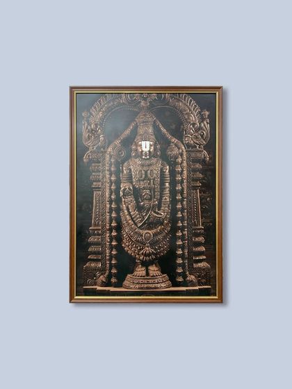 Divine art deserves divine framing. We were thrilled to frame this beautiful and intricate artwork of Lord Balaji for one of our valued clients, choosing a frame that respects the piece's spiritual significance.