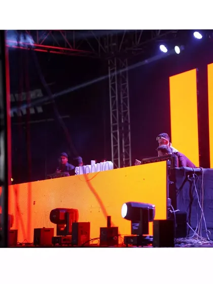 A shot from the decks at a large festival. For me, it's not just about playing music; it's about putting on a show that people will remember long after the night is over.