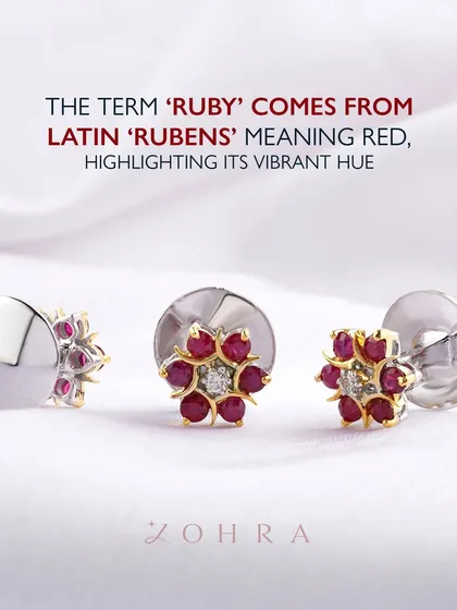The term ‘Ruby’ comes from the Latin ‘Rubens’ meaning red, highlighting its vibrant hue. These floral ruby buttons are a perfect expression of that meaning.