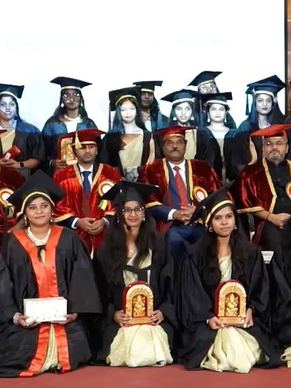 A group photograph with the graduating students and faculty of Sri Krishna Degree College. I wish all these bright young minds the very best for their future.