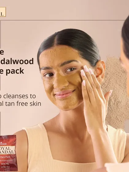 For this Santoor face pack shot, the makeup needed to be extremely minimal to look realistic. I focused on creating a healthy skin base that would look great even with the product applied.