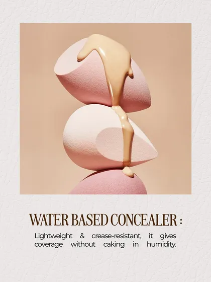 A water-based concealer is a makeup artist's best friend in humid weather. Our students learn why its lightweight, crease-resistant formula provides coverage without caking.
