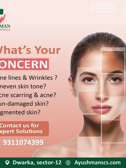 I can help with a wide range of skin concerns, from fine lines and wrinkles to sun-damaged and pigmented skin. This graphic invites you to contact me for expert solutions.