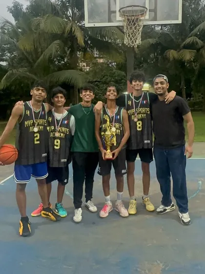 Victory tastes sweet. Our team celebrating after securing first place at the 360 Life Changers 3v3 Basketball Showdown. We train our players for high-stakes, competitive formats like 3v3.