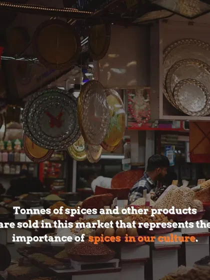 Inside a shop in Khari Baoli, where countless spices are sold. Our guides explain the importance of these spices in Indian culture and cuisine as you explore the market.