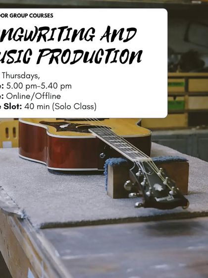 Our group course in Songwriting and Music Production is available both online and offline. Join us on Thursdays to start creating your own music.