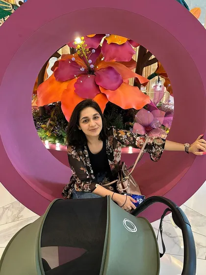 A photo of me with my baby. This Mother's Day, my message is to be the best version of yourself for your child. Taking care of your own health is the greatest gift you can give them.