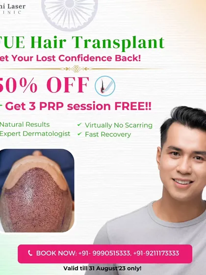 For those looking for a permanent solution to baldness, our FUE Hair Transplant is the answer. This image shows the scalp immediately after the procedure, which is the first step towards getting your confidence back with natural, lasting results.