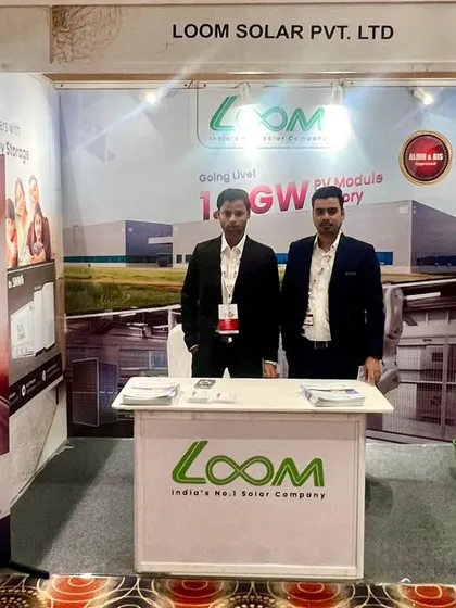 My team at the Solar Contractors Meet in Surat, Gujarat. These events are a great opportunity for contractors and partners to explore our latest PV modules and energy storage solutions firsthand.