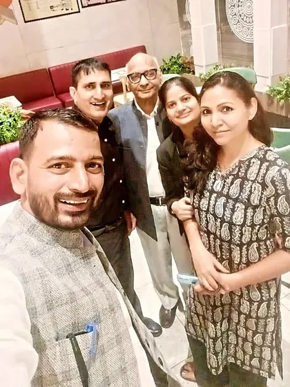 A happy selfie with family and friends. These are the moments that provide strength and support.