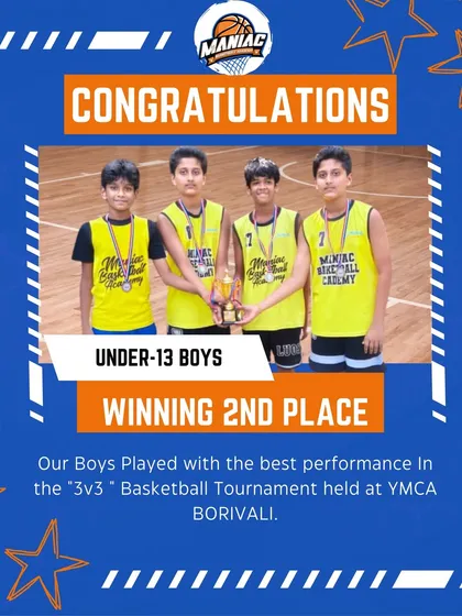 Proud of our Under-13 boys for their incredible performance, winning second place in the 3v3 Basketball Tournament. Even a runner-up finish shows their fighting spirit and proves they are champions in the making.