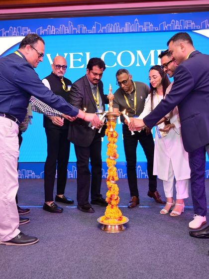 Participating in the lamp lighting ceremony to inaugurate the IDAC Nagpur Intelligence Series.