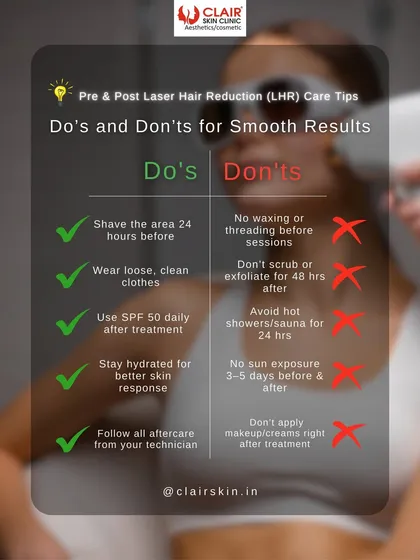 Following the right pre and post-treatment care is crucial for smooth results. This guide details the essential do's and don'ts, such as shaving beforehand and using SPF 50 after your session.